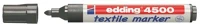 Edding COR_TED4500SZ Textilmarker, 2-3 mm, kúpos,  