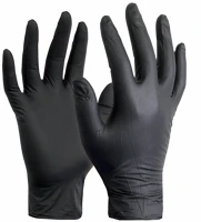 Egyéb 1015M Gumikesztyű nitril púdermentes m 100 db/doboz fekete_guarder® kép