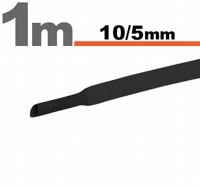 Egyéb 11023F Zsugorcső 10mm / 5mm; 1m hosszú fekete kép