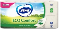 Egyéb 24170200_C62119_14061 Toalettpapír 3 rétegű 150 lap/tekercs 8 tekercs/csomag zewa eco comfort kép