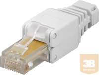 Egyéb 3BN_5003D Rj45 krimpelés mentes dugó cat6, cat7 utp fali kábelhez kép