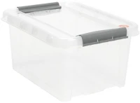 Egyéb 4922021 Tároló doboz műanyag 32 liter csatos átlátszó probox kép