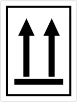 Egyéb 59901 Információs címke, papír csomag helyzete fölfelé 7,5cmx10cm 300db kép