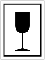 Egyéb 59909 Információs címke, papír törékeny óvatosan kezelendő 7,5cmx10cm 300db kép