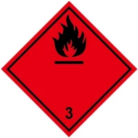 Egyéb 59912 Információs címke, papír gyúlékony gázok 3.1 10cmx10cm 300db/tekercs kép