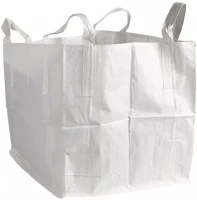 Egyéb 63369 Zsák big-bag 90x90x100 cm 1 tonna teherbírás alul zárt 4 füllel fehér kép