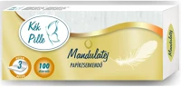 Egyéb 63764 Papírzsebkendő 3 rétegű 100 db/csomag kék pille mandulatej kép