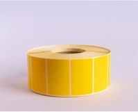 Egyéb 67688 Etikett címke thermo, 25x40mm, tekercses, 2000 címke/tekercs citromsárga kép