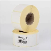 Egyéb 67698 Etikett címke thermo, 38x43mm, tekercses, 1000 címke/tekercs fehér kép