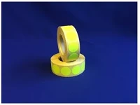 Egyéb 67707 Etikett címke, 20mm, körcímke tekercses, 1000 címke/tekercs fluo sárga kép