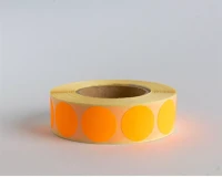 Egyéb 67708 Etikett címke, 20mm, körcímke tekercses, 1000 címke/tekercs fluo narancs kép