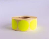 Egyéb 67715 Etikett címke, 38mm, körcímke tekercses, 1000 címke/tekercs fluo sárga kép
