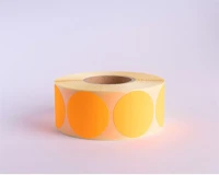 Egyéb 67716 Etikett címke, 38mm, körcímke tekercses, 1000 címke/tekercs fluo narancs kép