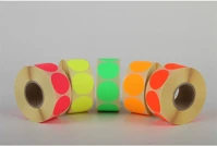 Egyéb 67717 Etikett címke, 38mm, körcímke tekercses, 1000 címke/tekercs fluo pink kép