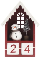 Egyéb 9.5*3.5*14CM Adventi kalendár hóemberes 9.5*3.5*14cm kép