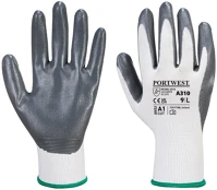 Egyéb A310GRWS Védőkesztyű pu tenyérmártással nylon méret: s szín: szürke-fehér kép