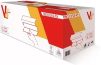 Egyéb ALPHA_092523V-EF FEHÉR Kéztörlő 2 rétegű v hajtogatott 220 lap/csomag 25 x 23 cm 10 csomag kép