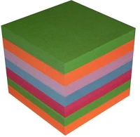 Egyeb belfoldi 1219001-99 8,5x8,5x7cm színes tépőtömb kép