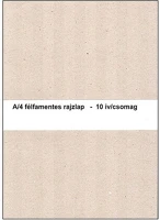 Egyeb belfoldi P0018-1031 A4 félfamentes 10db rajzlap kép