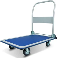 Egyéb CSKME Szállítókocsi, összecsukható, 150 kg teherbírás, kék-fehér kép