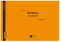 Egyéb D.GEPJ.41 Autóbusz menetlevél a4, 100lap,os fekvő kép