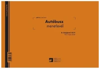 Egyéb D.GEPJ.42 Autóbusz menetlevél a4, 50x2lapos fekvő kép