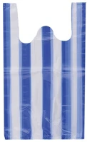 Egyéb H3053918 Ingvállas táska 280 x 500 mm 500 db/csomag kék-fehér csíkos kép