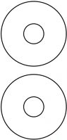 Egyéb H30ETIKCD117 Etikett címke, cd-hez 117mm100 lap, 2 címke/lap kép