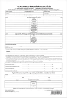 Egyéb H30NYOMTAREND32012 Tulajdonjog átruházási szerződés, személygépkocsi adásvételi 4lapos garnitúra a.rend.3/2012 kép