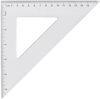 Egyéb H30VON4516 Vonalzó háromszög 45° 16cm, műanyag kép
