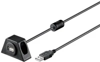 Egyéb KU2DOCK3 PREMIUMCORD kábel USB 2.0 A - A, M/F, Asztalra szerelhető, 3m, Fekete kép