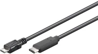 Egyéb KU31CB1BK PREMIUMCORD Kábel USB 2.0, USB-C - Micro-B, M/M, 1m, fekete kép