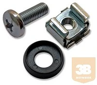 Egyéb M6CNU M6 kosáranya és rack csavar készlet 50db/csomag kép