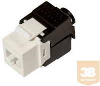 Egyéb UTA6005 Utp cat6 keystone jack 180° sorolható, szerszám nélkül szerelhetõ kép