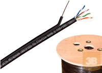Egyéb UTK6815-100 Cat6 utp kültéri légkábel, feszítõ szállal kép