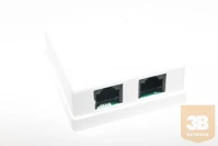 Egyéb WP-034A 2 portos cat5e utp falon kívüli aljzat kép