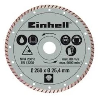 Einhell GYÉMÁNT VÁGÓKORONG 250 MM, SZEGMENTÁLT Vágókorong kép