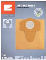 Einhell PORZSÁK, 30 LITER, 5 DB/ CSOMAG Porzsák kép