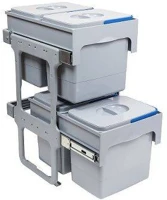 Ekotech 2X15+2X12 Tandem short 40 - 2x15+2x12 liter szelektív hulladékgyűjtő kép
