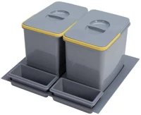 Ekotech 91084100B5 Practiko 600 - 2x12 liter + 2 tartó szelektív hulladékgyűjtő kép