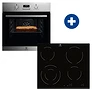 Electrolux 100068013 Eof3h40bx beépíthető sütő +  ehf6241fok beépíthető kerámia főzőlap kép
