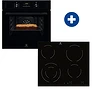 Electrolux 100068014 Eof3h50bk beépíthető sütő +  ehf6241fok beépíthető kerámia főzőlap kép
