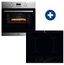 Electrolux 100069002 Eof3h40bx beépíthető sütő+ eiv644 beépíthető indukciós főzőlap kép