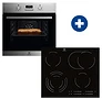 Electrolux 100069006 Eof3h40bx beépíthető sütő +  ehf6547fxk beépíthető kerámia főzőlap kép