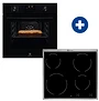 Electrolux 100077001 Lof4p06bk beépíthető sütő +  ehf6240xxk beépíthető kerámia főzőlap kép