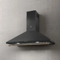 Elica PRF0177406 Elica TAMAYA RAIL ANBR/A/90 antracit/bronz Fali páraelszívó  kürtős LED világítás, 435 m3/h,  290 m3/h,   56-65 dB zajszint,  90 cm széles kép