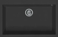 Elleci LMQ13070BSO quadra 130 m70 ghisa gránit mosogatótálca, munkalap alá szerelhető kép