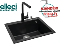 Elleci QUADRA3SZETT Gránit mosogatótálcák kép