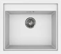 Elleci SINTESI 105 K96 WHITE INOX TARTOZÉKOKKAL Keratek mosogatótálcák kép