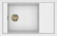 Elleci SINTESI 305 K96 WHITE ARANY TARTOZÉKOKKAL Keratek plus mosogatótálcák kép